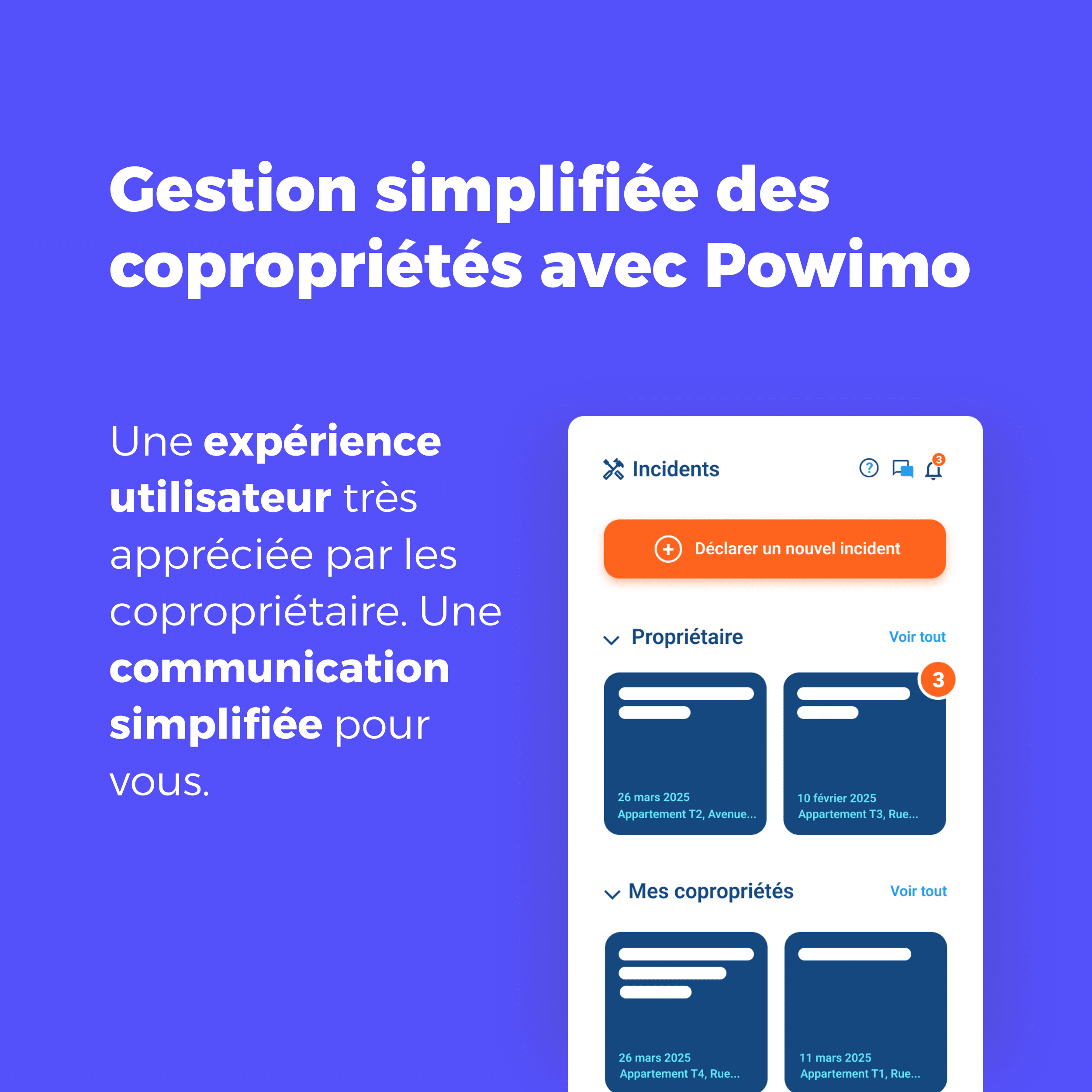 Gestion simplifiée des copropriétés avec Powimo photo de l'extranet copropriétaires