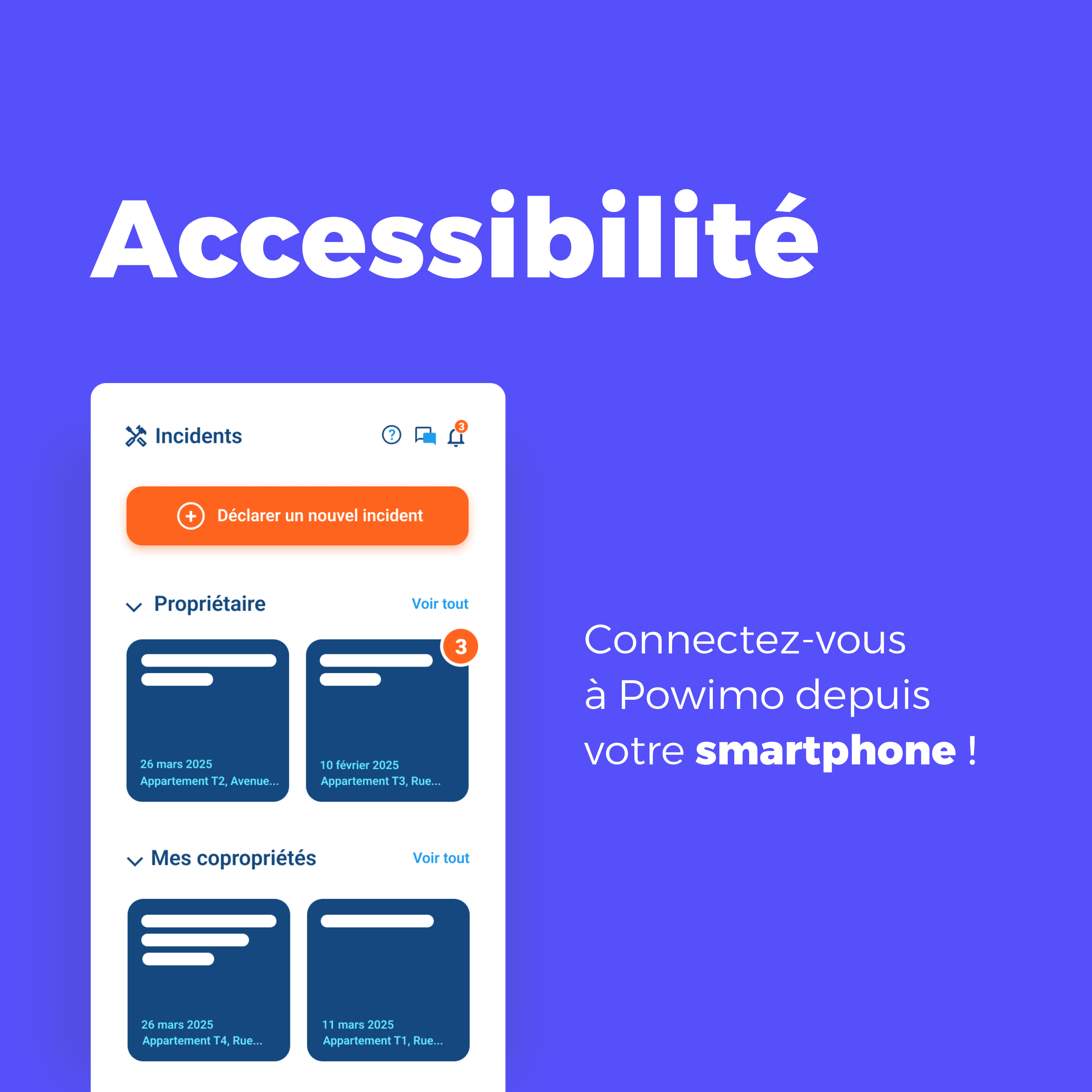 Connexion à Powimo depuis les smartphone